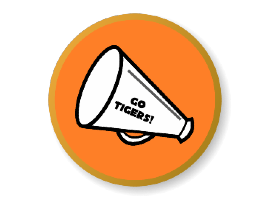  Go Tigers megaphone