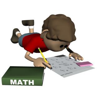 Boy studying Math 