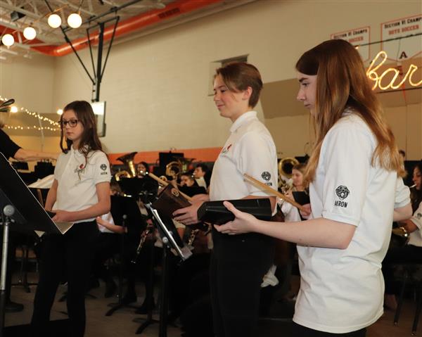 Percussionists with more cowbell