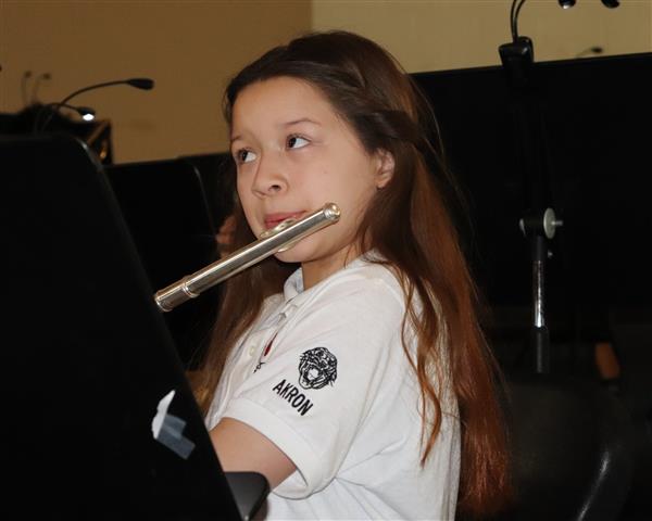 Leighton on flute