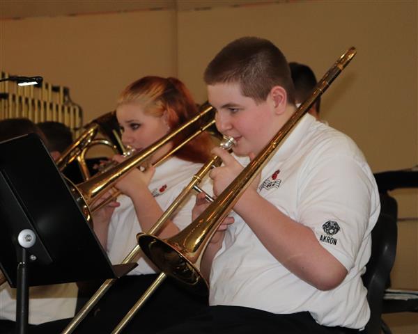 Jackie and Chris on Trombone