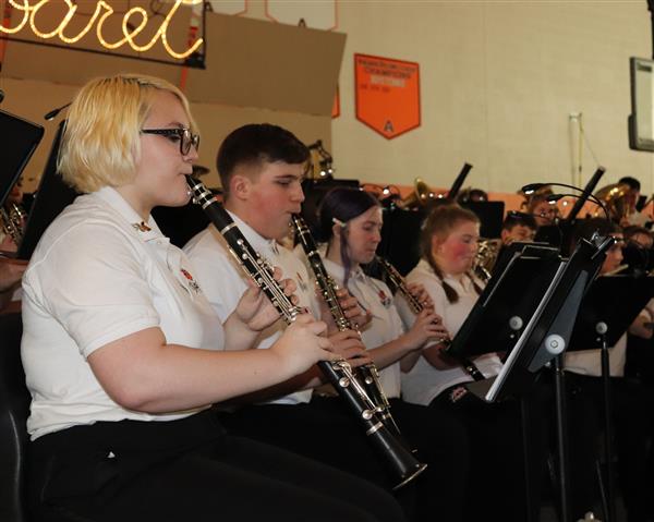 Clarinetists from 7th & 8th Grade Band