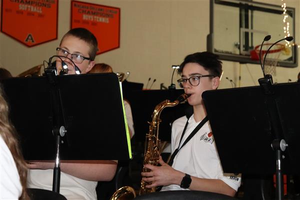 Nate and Sawyer on Tenor Sax