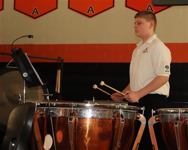 Asher on Timpani