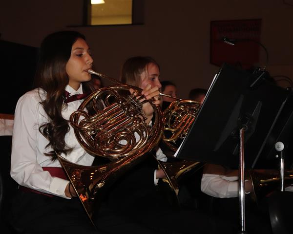 Mayah and Kaitlin on French Horn