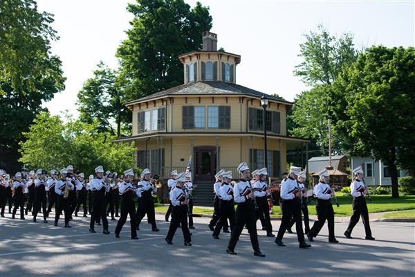 Band in front of Octagon House