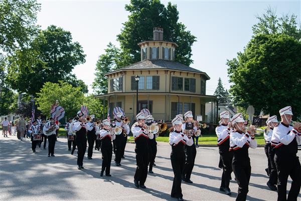 Band in front of Octagon House