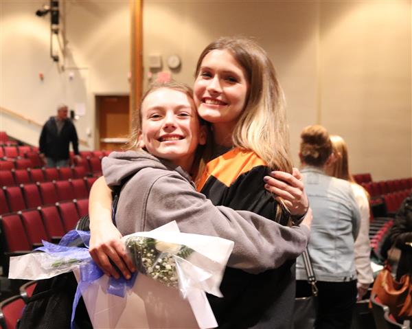 Emma with friend