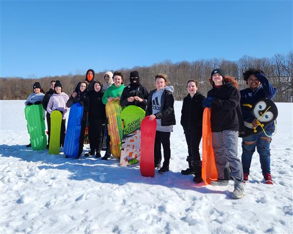 Period 7 CDE Sledding