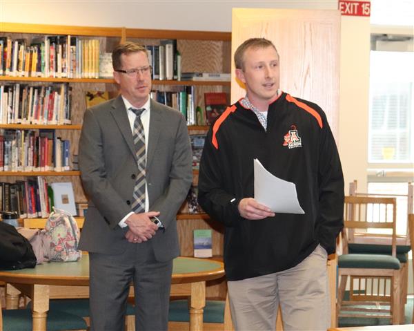 Mr. Wartinger with Mr. McCabe