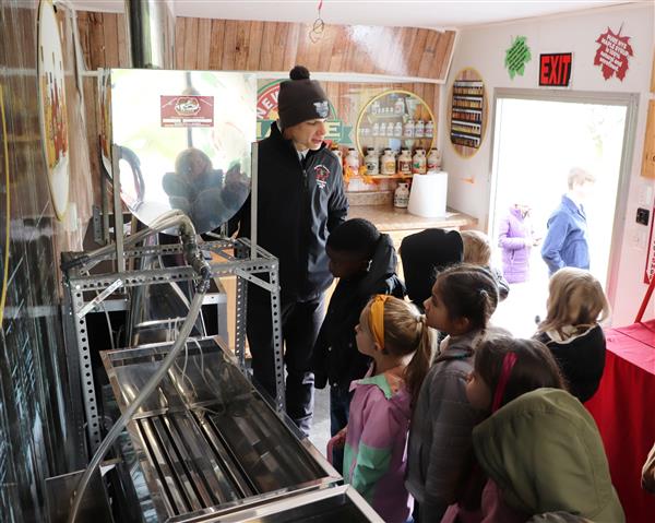 Equipment to boil down the sap