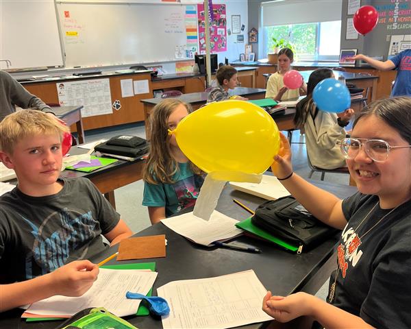 Students working together