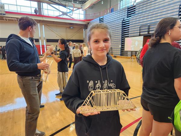 Abby Bower with bridge
