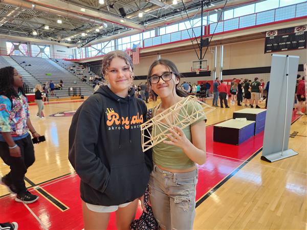 Leah and Kylie with Bridge Project