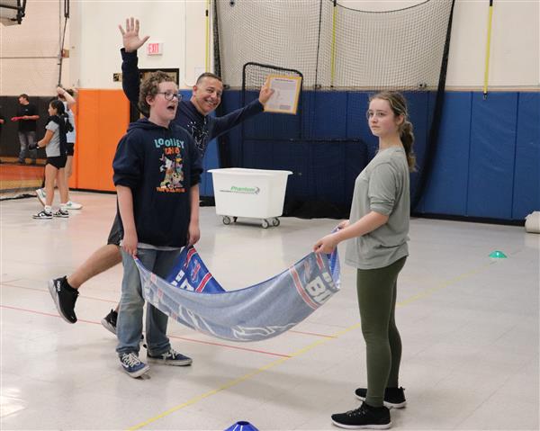 Mr.  Stellrecht with the photo bomb
