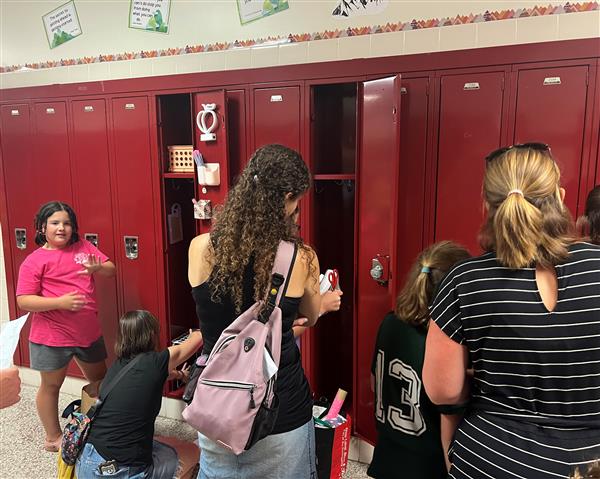 Getting lockers set up