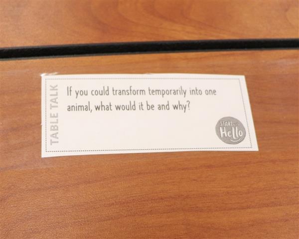 Sample conversation starter