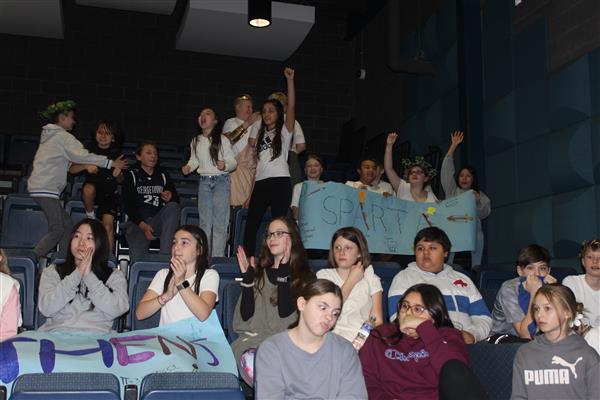 Excitement in the stands