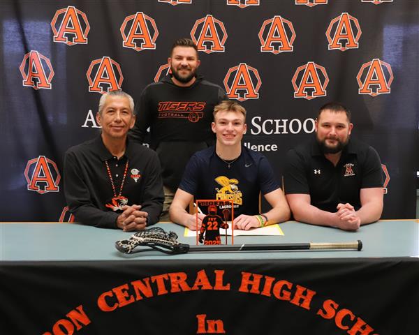 Nick with Coach Sundown, Coach Clouse, Coach Ross