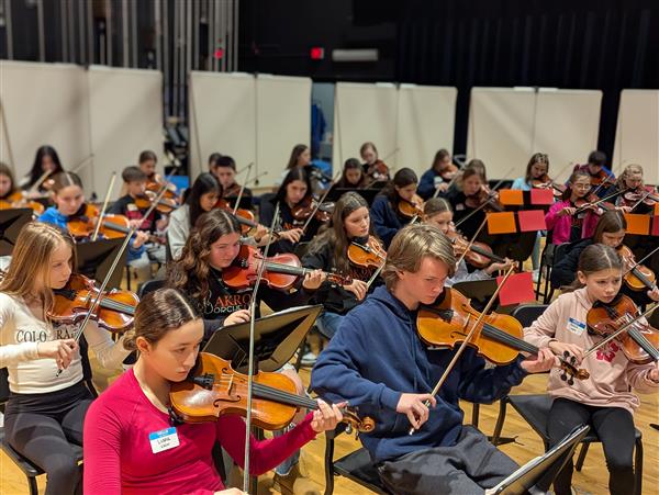 Akron MS Orchestra together with Clarence MS Orchestra