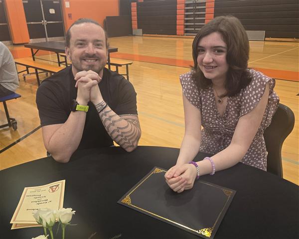 student with parent