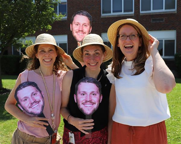 Our Reading teachers with Josh Allen