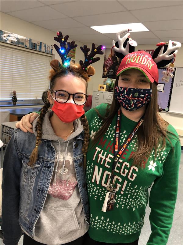Miss Gennamore with student